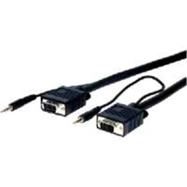 Comprehensive Cable VGA15P-P-12HR-A Comprehensive Pro AV-IT Series VGA with Audio HD15 pin Plug to Plug Cable 12 ft. YYI1-QZ7451 - main